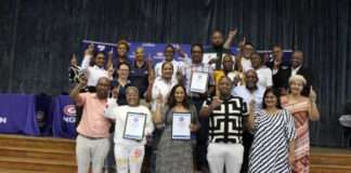 EMSS Educators with top EMSS learners Engen Staff and Community Engen Joint Committee members