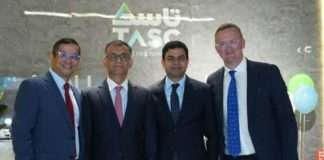 Abbas Ali CGO TASC, Mahesh Shahdadpuri Founder CEO TASC, Anil Singh SVP Country Head KSA and Richard Jackson COO