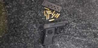Two suspects are behind bars on charges of possession of unlicensed firearm and ammunition