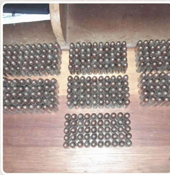 350 rounds of 9mm ammunition
