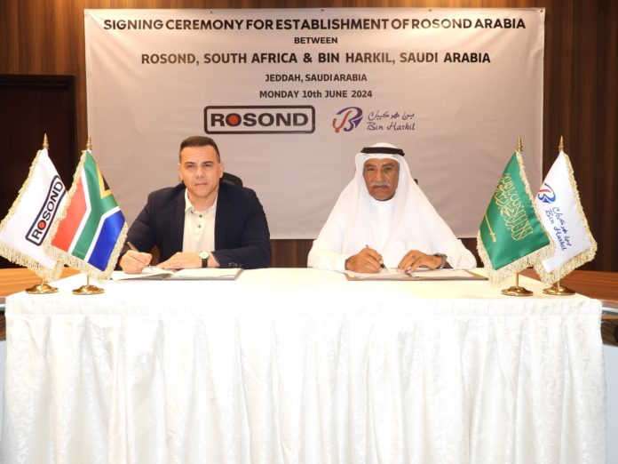 Rosond South Africa and Bin Harkil Saudi Arabia announce the establishment of Rosond Arabia Rosond South Africa and Bin Harkil Saudi Arabia announce the establishment of Rosond Arabia