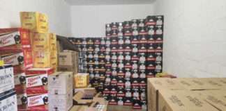 Alcohol and cigarettes with an estimated street value of R1,7 million confiscated in Burgundy Estate