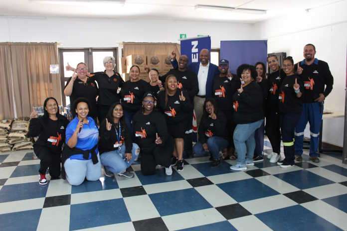 Godfrey Vilakazi Engen Chief Marketing Officer with Engenites ready to spend 67 minutes giving back on Mandela Day