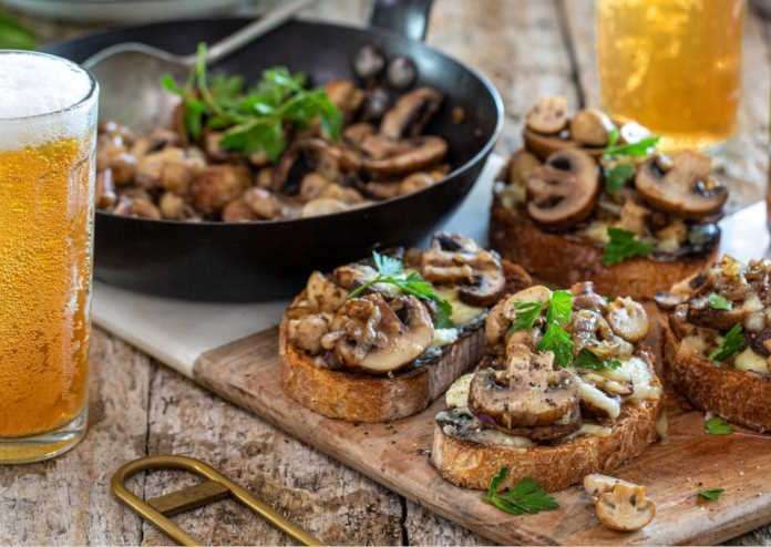 Braai Mushroom Bruschetta Braai Mushroom Bruschetta