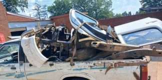 Two Zimbambwean nationals arrested by police for possession of stolen state vehicle body parts Two Zimbambwean nationals arrested by police for possession of stolen state vehicle body parts