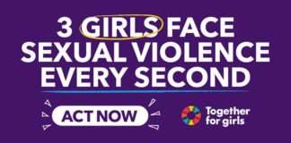 Every second this past year 3 girls and 2 boys experienced child sexual violence