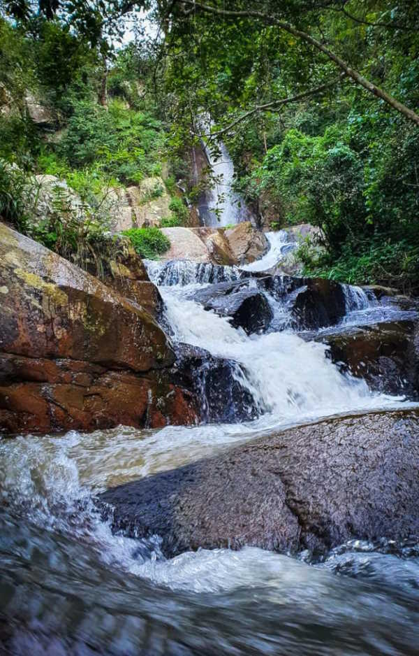 Pristine waterfalls on the Amatata Adventures hike 