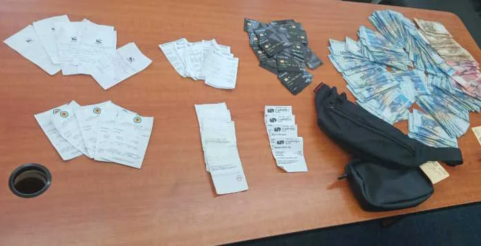 saps-20250105-1a DUo arrested after found in possession of bank cards, cash and ATM receipts
