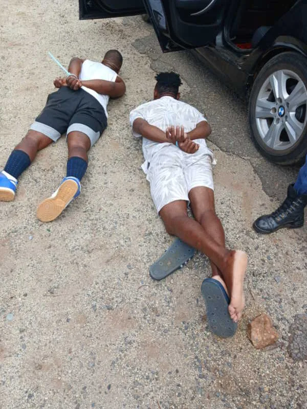 saps-20250106-1a Police arrest two suspects for possession of explosives