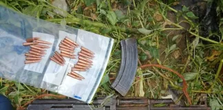 An AK47 amongst the firearm recovered in Johannesburg during operations