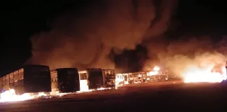 Two male suspects arrested in connection with torching of putco buses incident