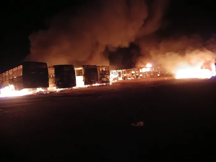 saps-20250129-e3 Two male suspects arrested in connection with torching of putco buses incident