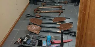 Recovery of illegal mining equipment at Westenburg station precinct
