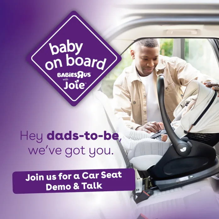 BRU_Joie_BOB_KV_Social_Without-price-1 Babies R Us has partnered with car seat safety specialist Joie for the second year to host nationwide Baby on Board Car Seat Safety Events