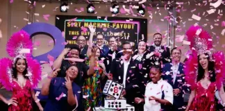 Time Square turns Lucky 8