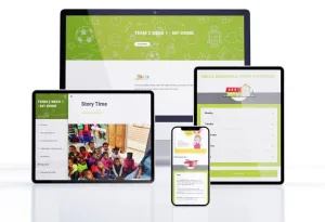 Digital preschool curriculum mockup