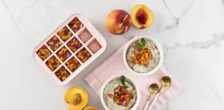 Keep summer going with year-round stone fruit flavours Overnight oats with peaches or nectarines