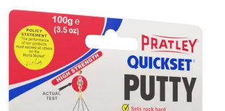 An ideal DIY multipurpose repair solution in a tight economy Pratley Quickset Putty