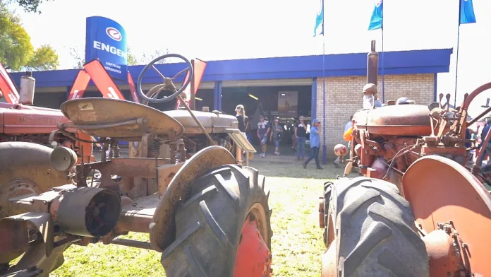 Visitors-could-also-take-selfies-on-an-array-of-vintage-tractors Visitors at Nampo could also take selfies on an array of vintage tractors