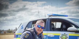 Warrant Officer Damian Theron and K9 “Night”