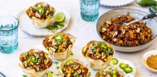 TRICK YOUR TASTEBUDS: EAT MORE MUSHROOMS TO USE LESS SALT MUSHROOM TACO CUPS