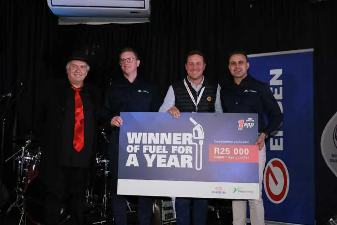 Engen celebrated the milestone by giving away R25,000 in free fuel to two lucky attendees