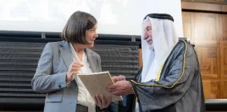 Sharjah Ruler gifts University of Sacred Heart historical manuscript
