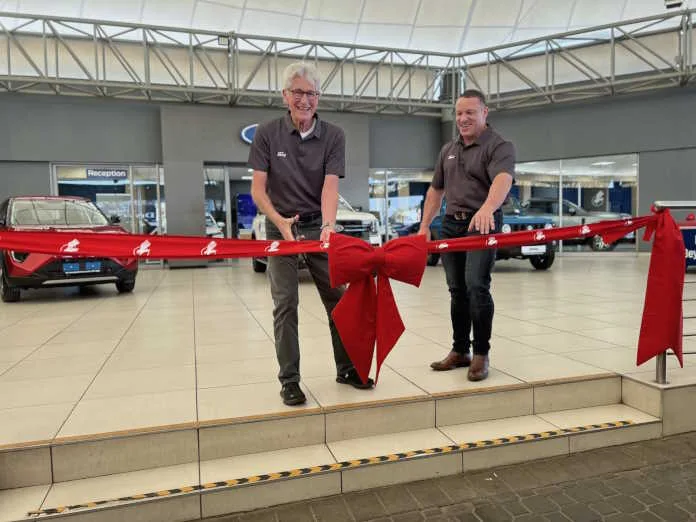 Ribbon Cutting - John Landey, CEO and Craig Gillesen , Dealer Principal of Eagle Motor City