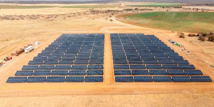 Yellow Door Energy’s hybrid solar installation at Waterberg Boerdery farm in Limpopo, one of the largest growers and suppliers of potatoes in South Africa.