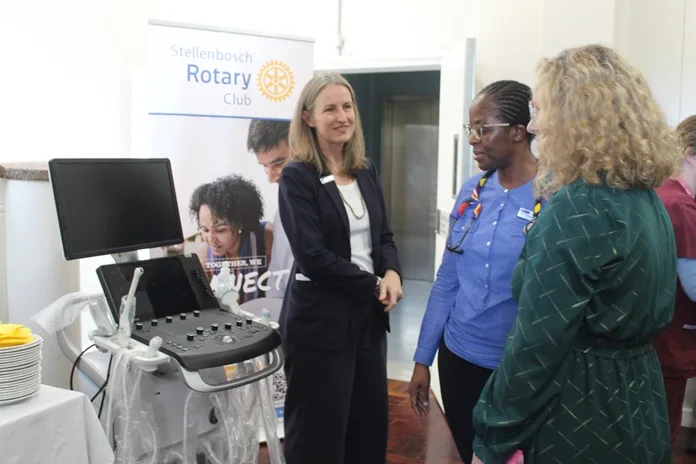 Rotary collaboration brings lifesaving sonar technology to Stellenbosch Hospital