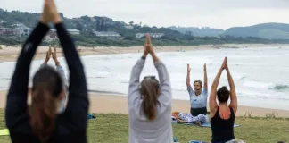Sardine Run Set the Scene for an Unforgettable Ocean Festival in Scottburgh Beach Yoga with Lauren Lewin