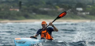 The Leatherback Rum Aliwal Shoal Surfski Challenge from Scottburgh Main Beach to Aliwal Shoal MPA and back.