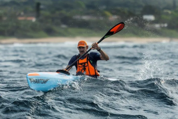 The Leatherback Rum Aliwal Shoal Surfski Challenge from Scottburgh Main Beach to Aliwal Shoal MPA and back.