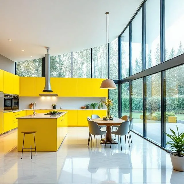 jLv-lgV4 Yellow Kitchen Cabinets Energize Your Kitchen with Colorful Elegance