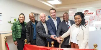 From L to R - Ursula Ndhlovu, Dr Waynton Rabolao, Frank Chadinha, Carlos Andres Luna, Dr Alfred Kgasi and Honourable MEC Vuyiswa Ramokgopa