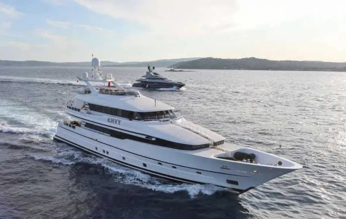 ENVY-20250709 The yacht, named ENVY, is a 134-foot Lürssen masterpiece