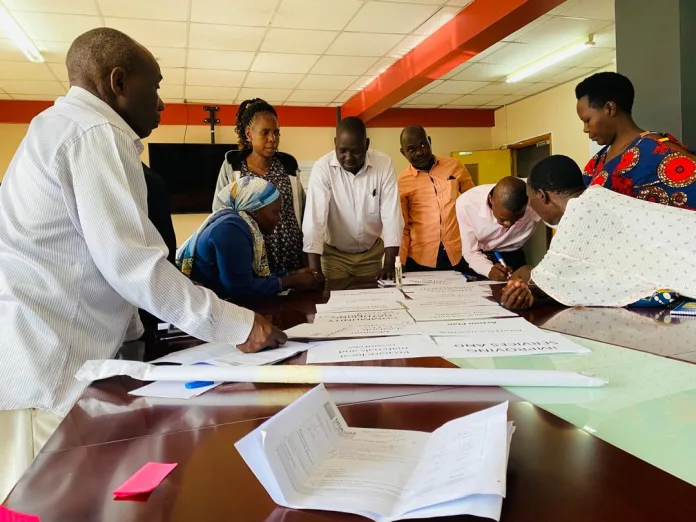 CPV-training-in-Kampala-going-on.-Very-enthusiastic-participants-during-group-work-activity CPV training in Kampala going on. Very enthusiastic participants during group work activity