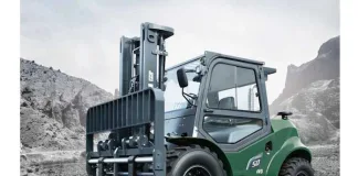 The Bheka rough terrain forklift is built for demanding environments and rugged applications