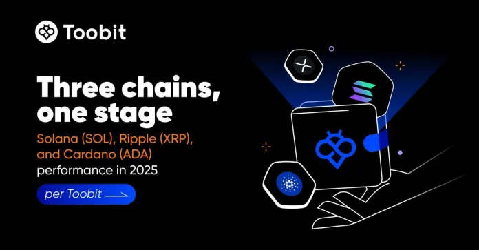 Solana (SOL), Ripple (XRP), and Cardano (ADA) performance in 2025, per Toobit