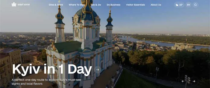 VisitKyiv Kyiv residents have launched VisitKyiv.com — an online guide for foreign visitors during the war