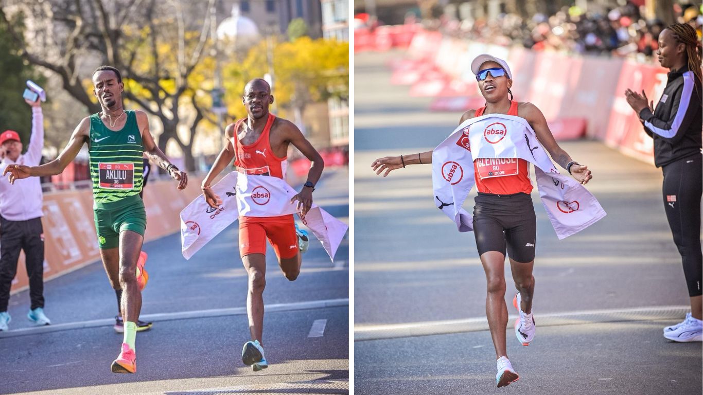 Mulaudzi edges Asfaw in historic photo finish, Xaba sets new course record at Absa RUN YOUR CITY TSHWANE 10K