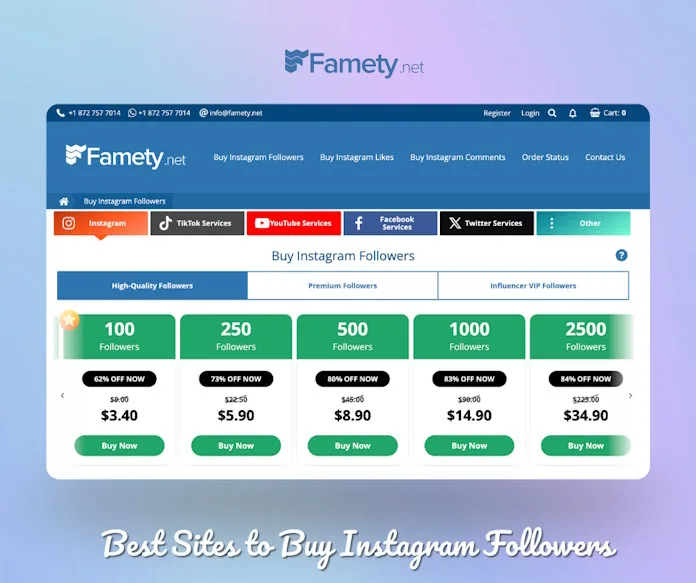 Top 8 Sites to Buy Instagram Followers (Tested and Approved) 