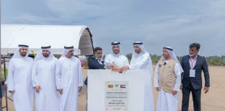 Sultan bin Ahmed lays foundation stone for Al Reeh Al Mursala Village in Sri Lanka