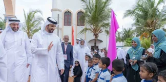 Sultan bin Ahmed visits Al Rahma Village in Sri Lanka