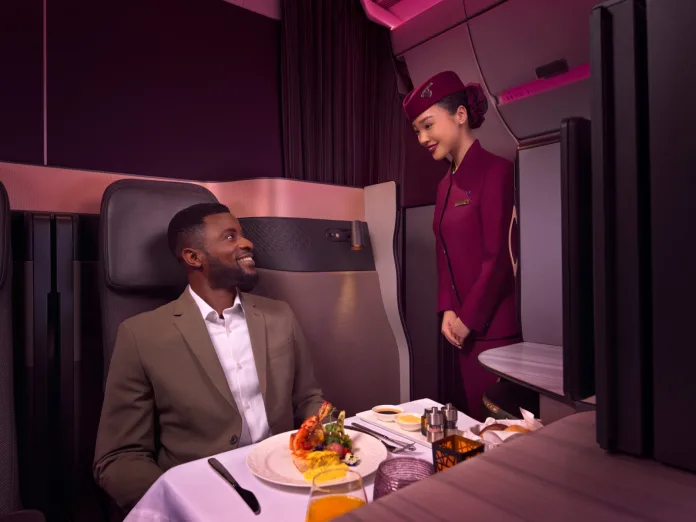 qsuite-dining-service South African wines take flight with the world's best airline