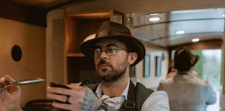 Stache Barber rocking Luxury Wedding Grooming in Seattle