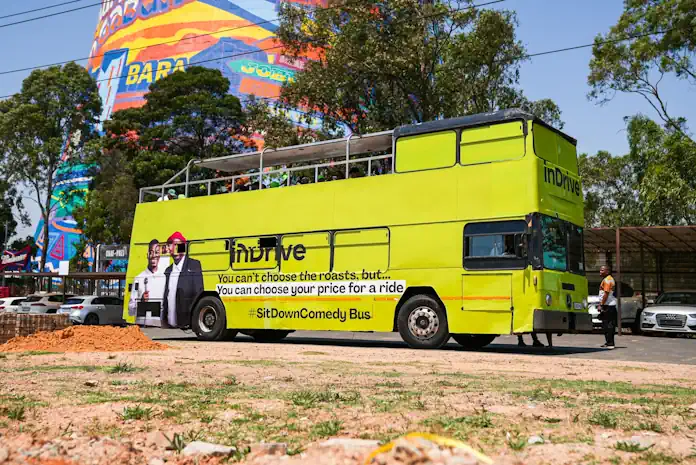 Skhumba and Mpho Pops hit the road with inDrive and the Comedy Bus experience Skhumba and Mpho Pops hit the road with inDrive and the Comedy Bus experience
