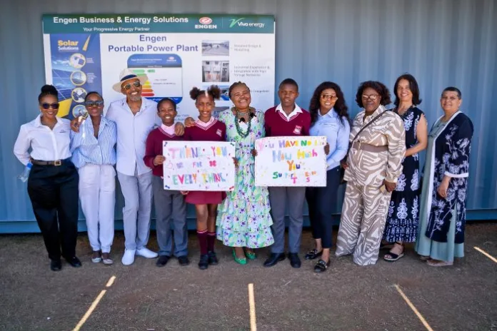 Low-res Engen Powers Learning at Elundini Primary School with New Solar Container for Robotics and STEM Studies