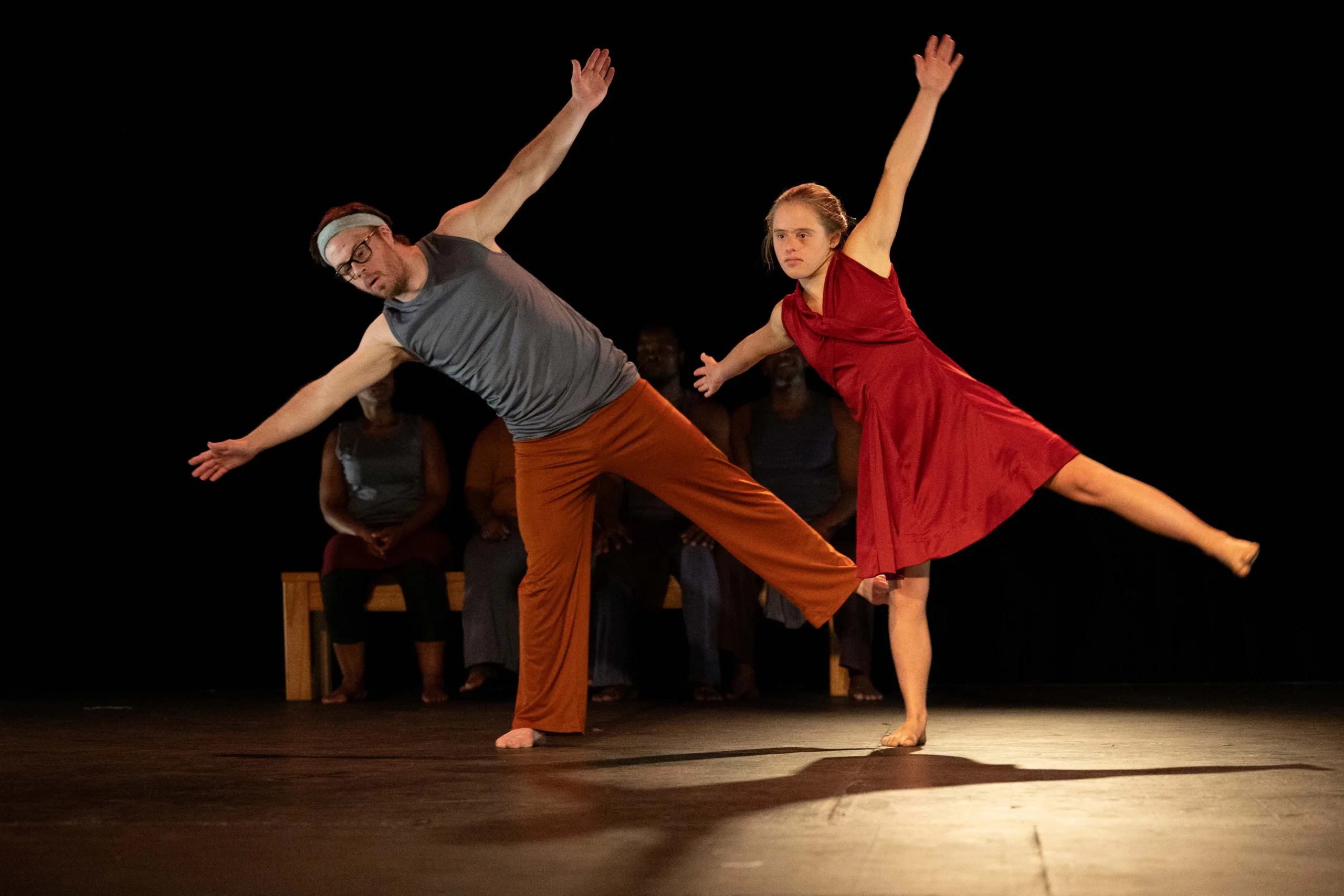 FLATFOOT DOWNIE DANCE COMPANY (2024) Dancer - Charles Phillips and Sofia Braun. Photo by Val Adamson