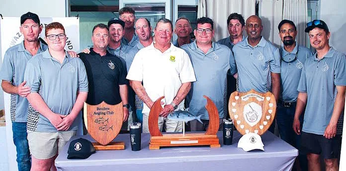 NCAA proudly display their full array of trophies and awards received at the 2025 KZNISAA Prizegiving.